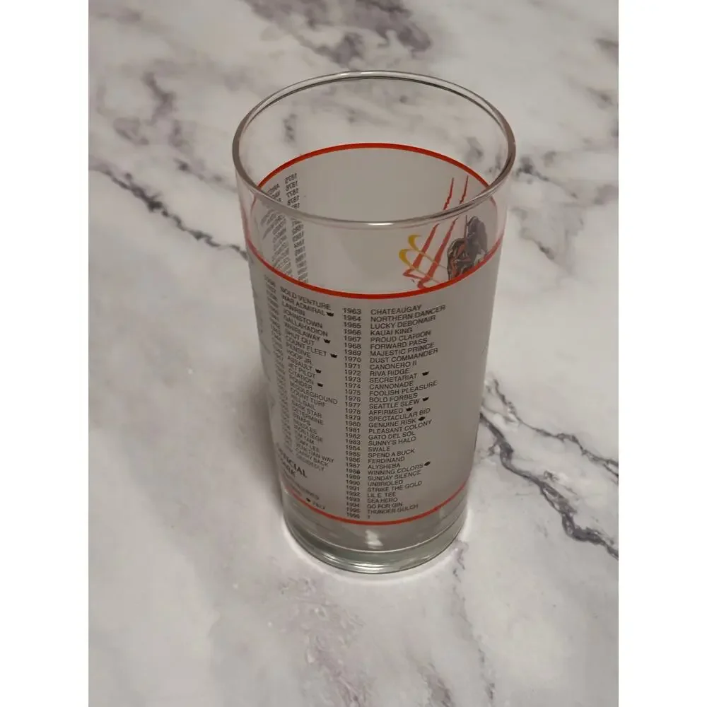 1996 Kentucky Derby Official 122 Churchill Downs Vintage Julep Glass Louisville
